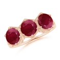 thumbnail image 1 of Angara Natural 3 Ct. Ruby Classic Ring in 14K Rose Gold for Women (Ring Size: 12), 1 of 10