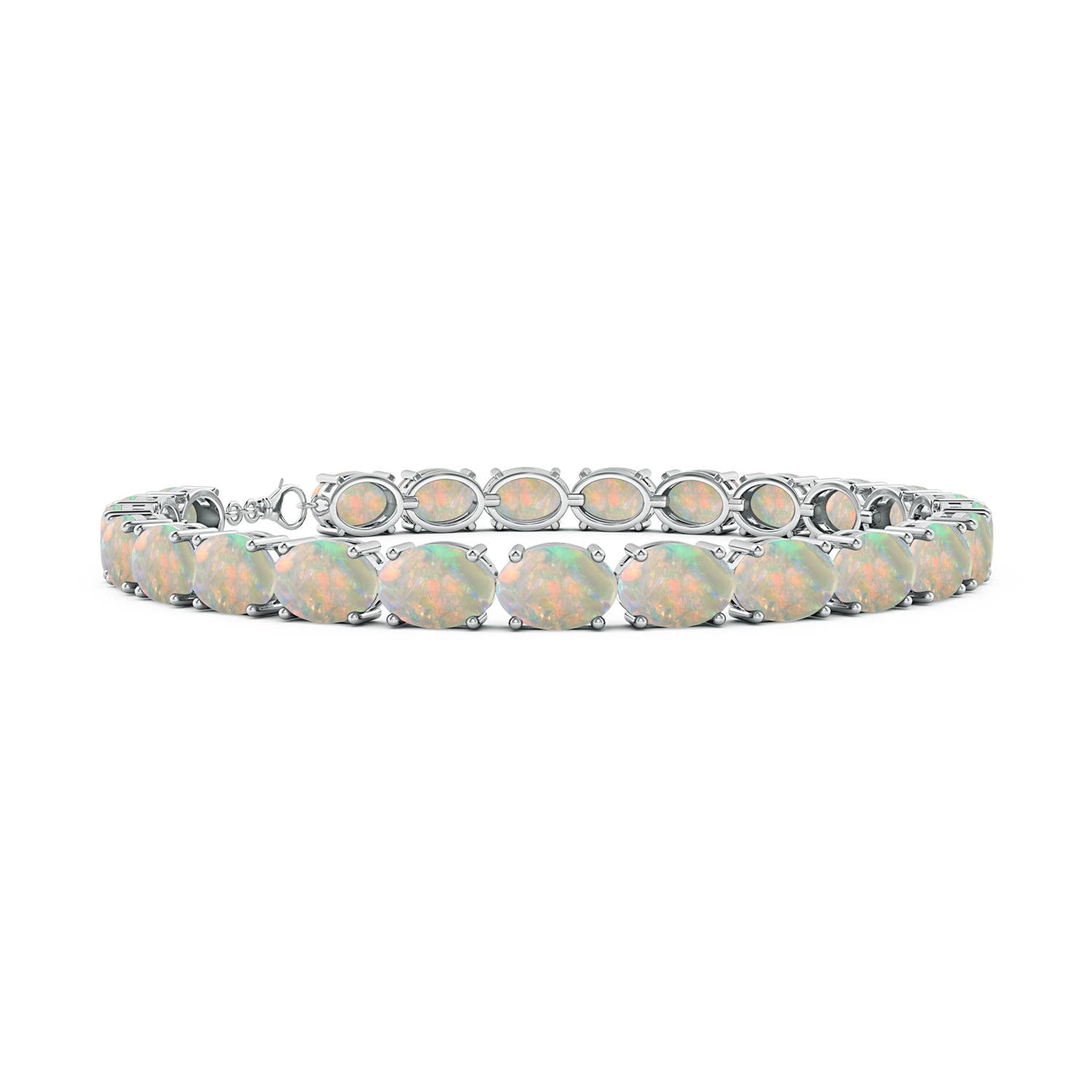 Natural opal tennis bracelet discount