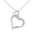 thumbnail image 1 of Angara Natural Diamond Heart Pendant Necklace for Women in 14K White Gold – April Birthstone Jewelry | Heart Shaped Diamond Pendant Necklace, 1 of 10