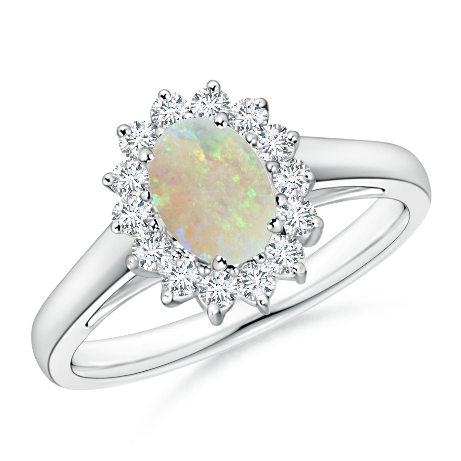 Angara Natural Opal Ring Princess Diana Inspired Opal Ring in Angara Natural Opal Ring Princess Diana Inspired Opal Ring in