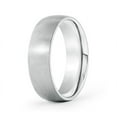thumbnail image 1 of Angara Plain Band Ring in 14K White Gold for Men. (Ring Size: 9.5), 1 of 8