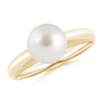thumbnail image 1 of ANGARA Solitaire South Sea Cultured Pearl Engagement Ring in 14K Yellow Gold for Women | June Birthstone, Birthday, Anniversary, Jewelry Gift for Women | Pearl Ring, 1 of 8