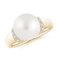 thumbnail image 1 of ANGARA South Sea Cultured Pearl Collar Ring with Diamonds in 14K Yellow Gold for Women | June Birthstone, Birthday, Anniversary, Jewelry Gift for Women | Pearl Ring, 1 of 8