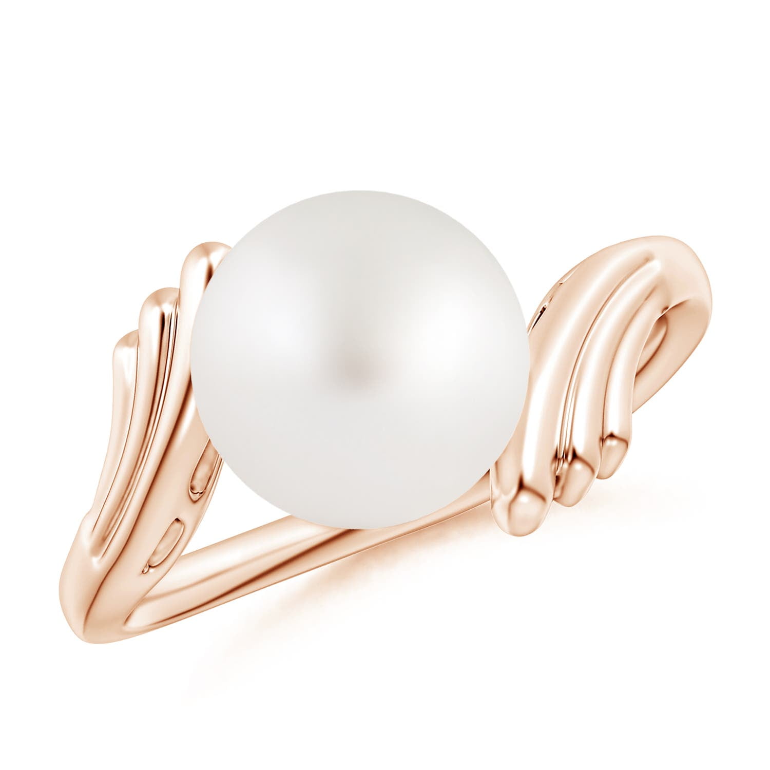 Angara South Sea Cultured Pearl Open Circle Dangle Pendant Necklace for Women, Girls in 14K Rose Gold (Grade-AAAA|Size-10mm) June Birthstone J並行輸入 ANGARA South Sea Pearl Solitaire Pendant in 14K Solid Gold (Grade: AAAA |  10mm)