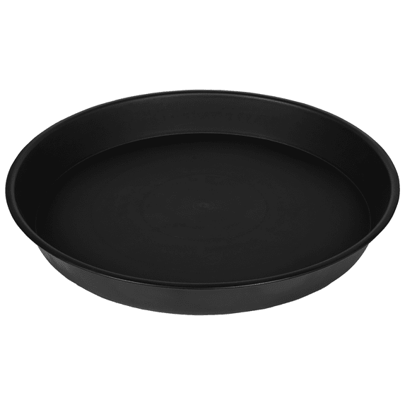 Angde Plant Saucer 18 inch, 1 Packs 19 inch Large Durable Thick Plastic Plant Drip Tray for Planter, Extra-Deep Flower Pots Saucer Indoor Outdoor Round Black