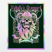 Angdest Club Holographic Decal Stickers Of Valhalla'S Graveyard Premium Waterproof For Lapt