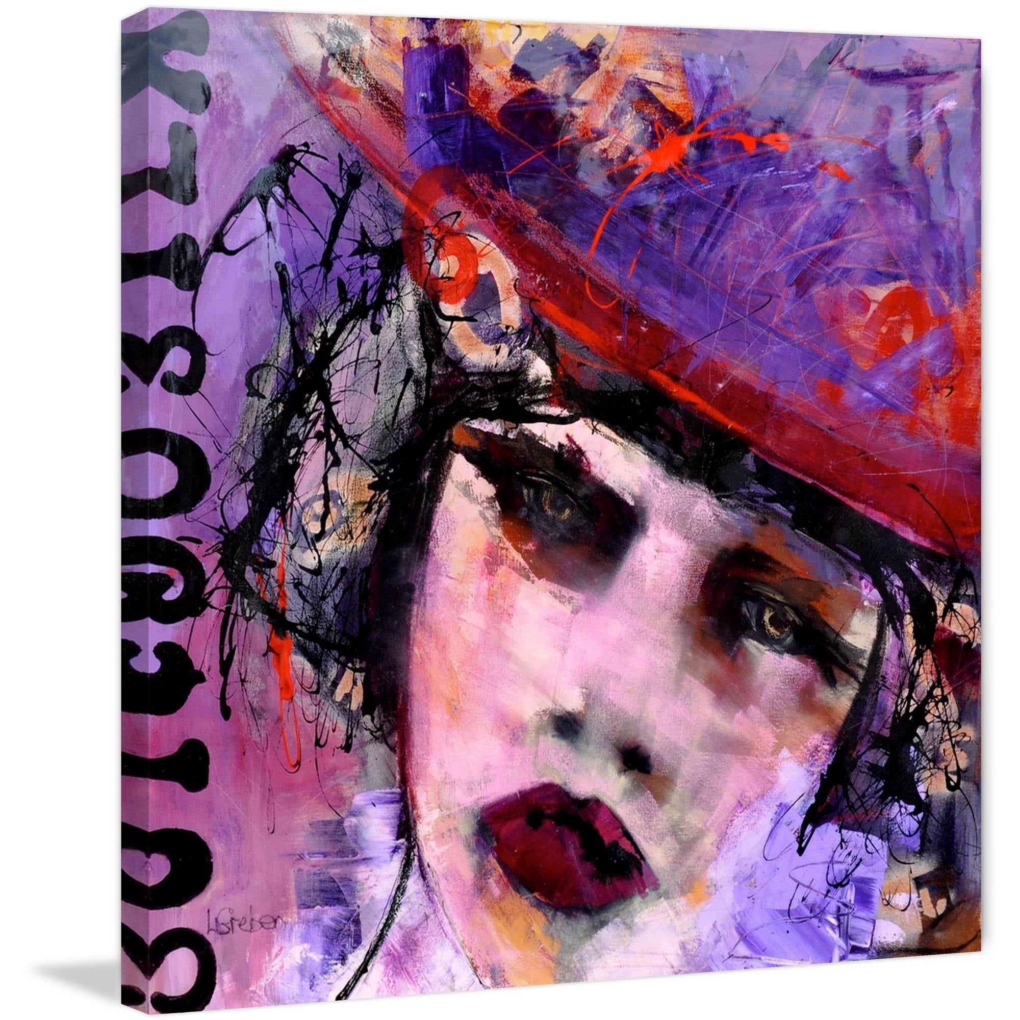 "Ange Ou Demon" Painting Print on Wrapped Canvas