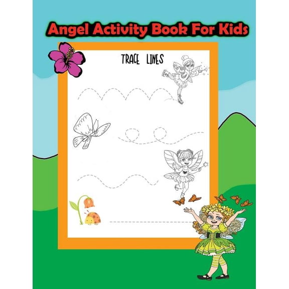 Angel Activity Book For Kids: : Activity book for kids in Angel and Fairies Theme. Fun with Coloring Pages, Color by Num, (Paperback)