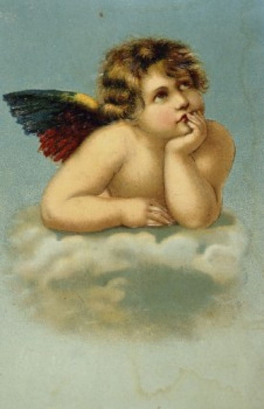 Angel (After the Sistine Madonna by Raphael) Nostalgia Cards Canvas Art - Raphael (18 x 24)
