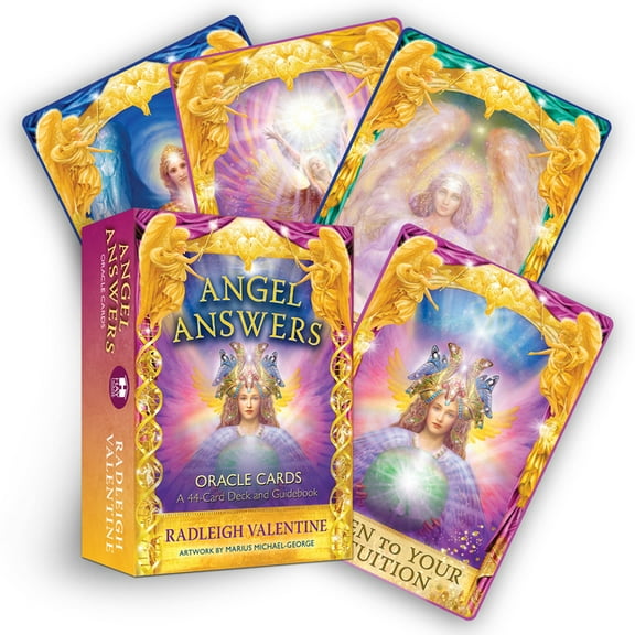 Angel Answers Oracle Cards: A 44-Card Deck and Guidebook, (Hardcover)