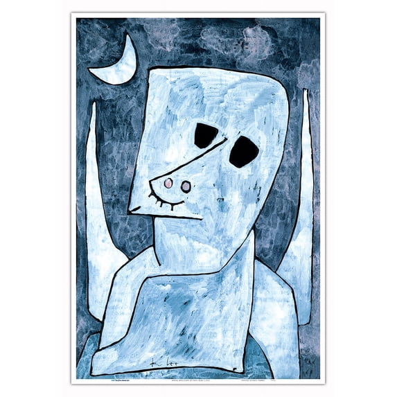 Angel Applicant - From an Original Color Abstract Art Painting by Paul Klee c.1939 - Master Art Print (Unframed) 13in x 19in