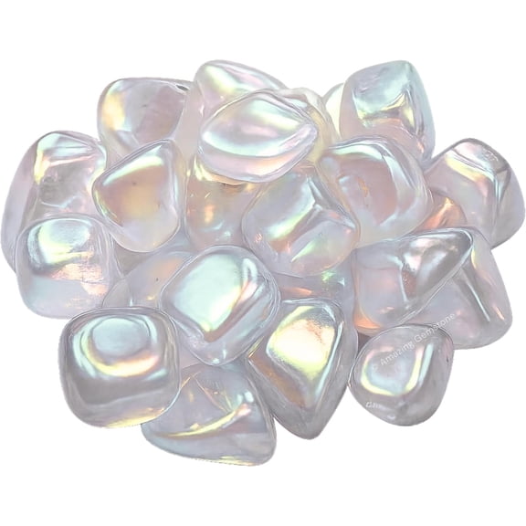 Angel Aura Quartz Crystals and Healing Stones Tumbled - 1000+ Carats
