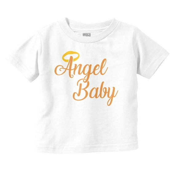 Angel Baby Cute Religious Beautiful Toddler Boy Girl T Shirt Infant Toddler Brisco Brands 12M