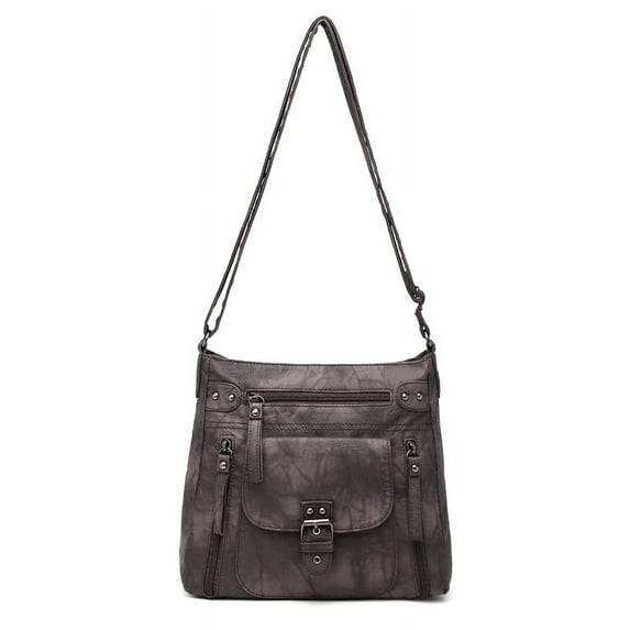 Angel Barcelo Multi pull chain crossbody bag with adjustable shoulder straps for women's shoulder bag