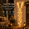 thumbnail image 1 of Angel Blessing Starfall Wall Light,Heavenly Christmas Wall Decor, Cascading Star Resin Decoration with Warm Glow, 32 Inch, For Bedroom Home,Guardian Gift for Women, 1 of 7