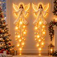 thumbnail image 1 of Angel Blessing Wall Light with Cascading Stars LED Holiday Decor，2pcs | Starglow Cascading Glowing Star Wall Decor, Warm Night Light, Indoor Home Ornament & Thoughtful Holiday Gift, 1 of 11