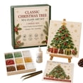 thumbnail image 1 of Sea Glass Christmas Tree Kit Christmas Decor, Sea Glass Art Kit Crafts for Adults, Resin Handmade Mosaic Art Kits for Tabletop, Home, 1 of 6