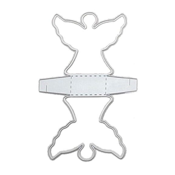 Angel Box Metal Cutting Dies Stencil DIY Scrapbooking Album Paper Card Template Mold Embossing Decoration