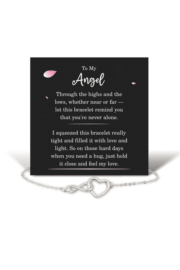 Angel Bracelet Infinity Heart Bracelet with Message Card