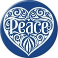 thumbnail image 1 of Angel Buttons 2.25 inch mirror-back button Peace, 1 of 3