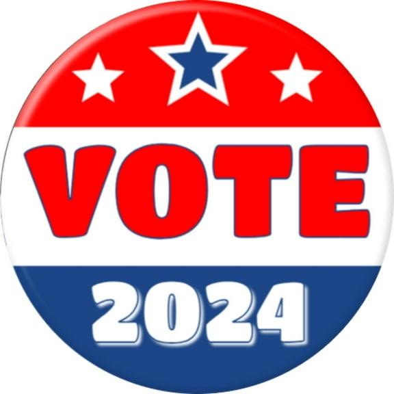 Angel Buttons 2.25 inch pin-back button Vote