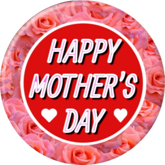 Angel Buttons 3 inch clip-back button Mother's Day