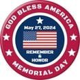 thumbnail image 1 of Angel Buttons 3 inch pin-back button Memorial Day, 1 of 3