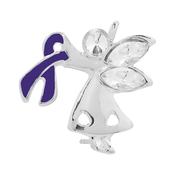 Angel By My Side Crohn's Disease Ribbon Pins