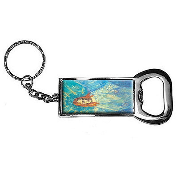 Angel By Vincent Van Gogh Keychain Key Chain Ring Bottle Bottlecap Opener