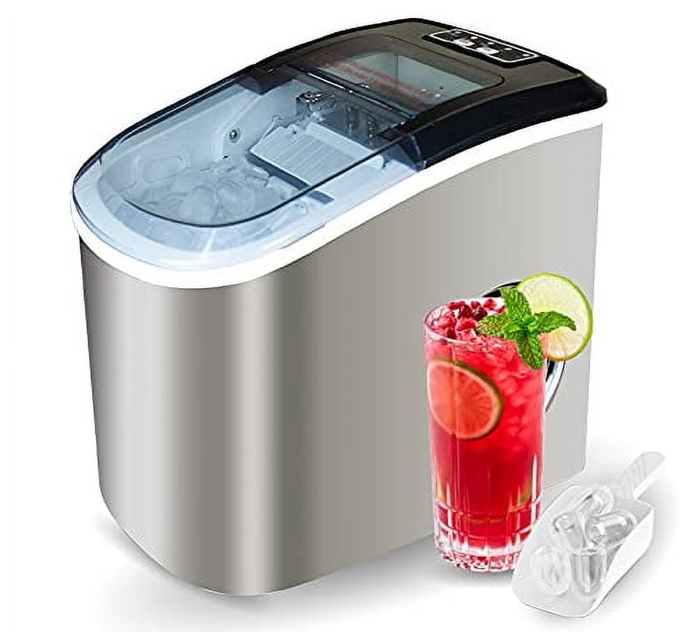 Angel Canada Stainless Steel Portable Ice Maker Compact Countertop with ...