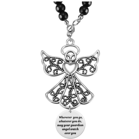 Angel Car Charm, Wherever You Angel Watch Over You, Rear View Mirror Car Charm, Car Mirror Hanger