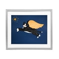 thumbnail image 1 of Angel Cat with Star Gray Framed Print Under Glass, design by Stephen Huneck, 1 of 10