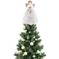 thumbnail image 1 of Angel Christmas Tree Topper,Silver Gold Artificial Christmas Tree Top Decoration Plush Angel Xmas Tree Topper Ornaments for for Home Wedding Birthday Indoor/Outdoor Thanksgiving Christmas Party Decor, 1 of 6