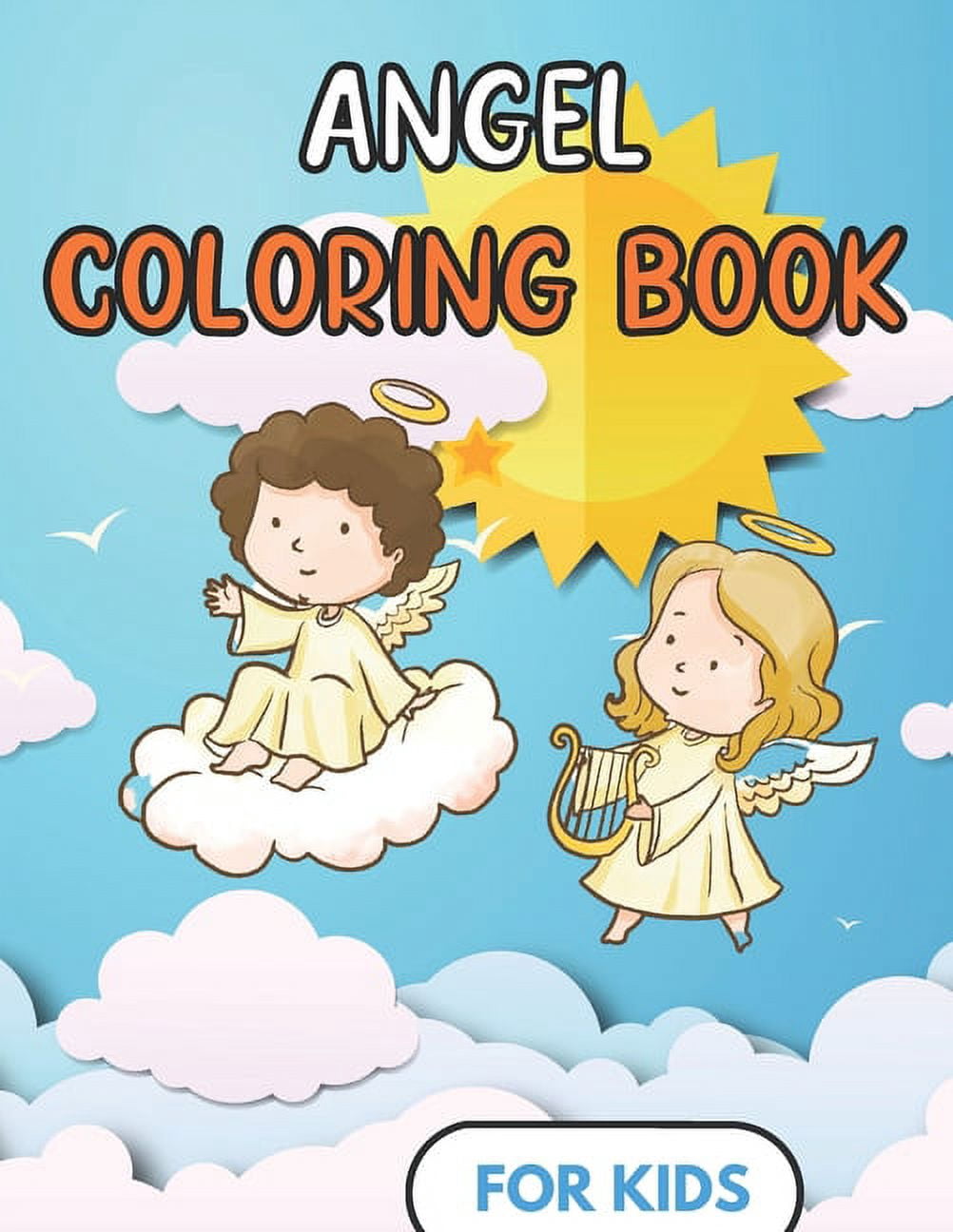 Angel Coloring Book For kids Fun Design Children and toddler