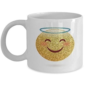 Angel 11 oz Coffee Mug - Smiley Face Gifts White Ceramic