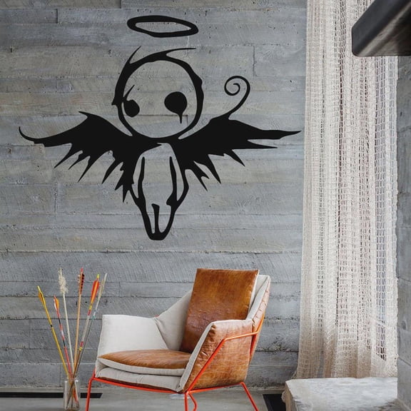 Angel Demon Wings Wall Decal Window Sticker Kids Boys Bedroom Playroom Art Home Decor Vinyl Wall Decals Man Cave Bar Mural 42x33cm