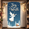thumbnail image 1 of Angel Design Christmas Banner Holiday Decoration Festive Theme for Christmas Party Winter Celebration Home Decor, 1 of 9