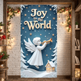 thumbnail image 1 of Angel Design Christmas Banner Holiday Decoration Festive Theme for Christmas Party Winter Celebration Home Decor, 1 of 9