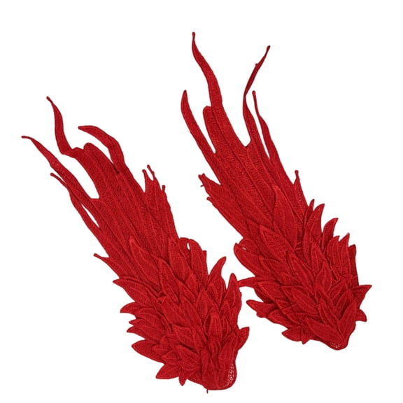 Angel Devil Wing Hairpin Red Pink Feathered Hair Decors For Victorian Cosplay