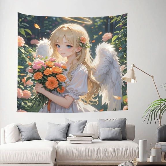 Angel Dream Tapestry Home Decor Landscape Tapestry Living Room Bedroom Decoration Tapestry Wall Blanket Curtain