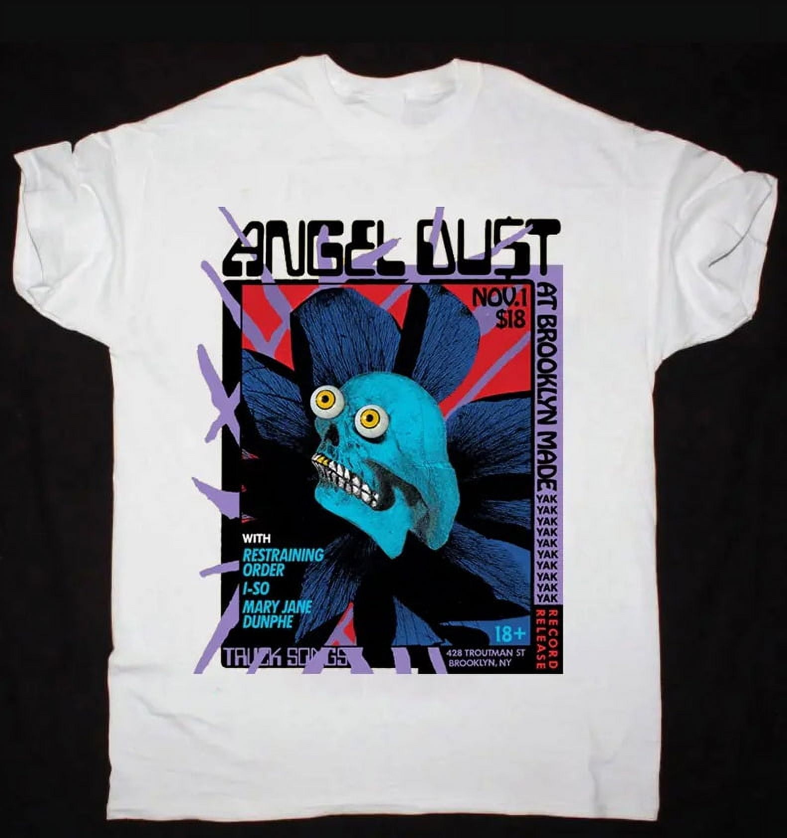 Angel Dust Band Music Short Sleeve Cotton Black All Size TShirtChristmas Gift Shirt, Sweater