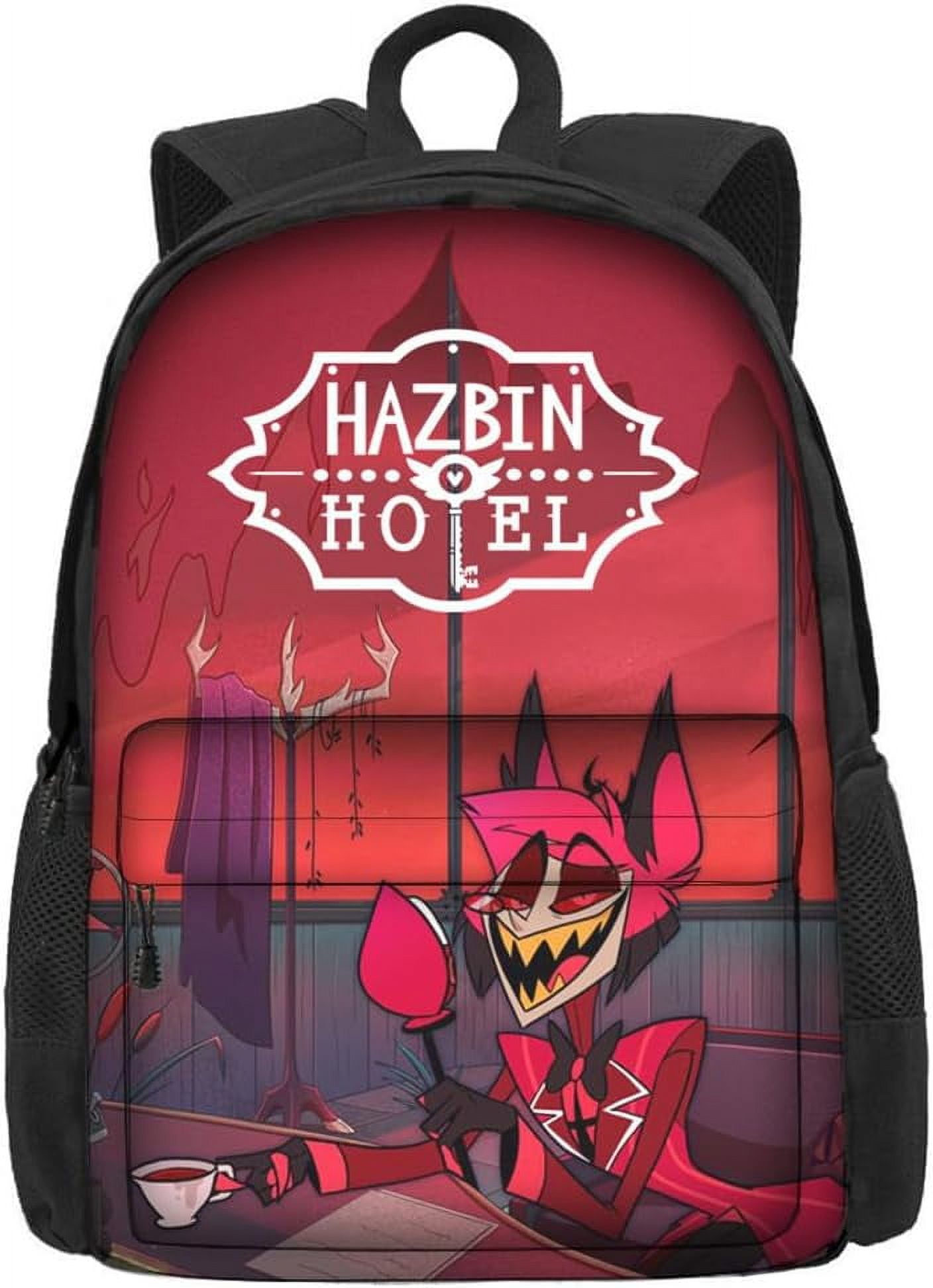 Angel Dust Cosplay Bag Charlie Alastor Anime Laptop Hazbin Veggie Print ...