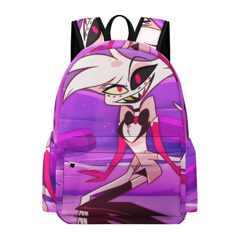 Angel Dust Hazbin Hotel Adjustable Backpack Laptop Daypack Student ...