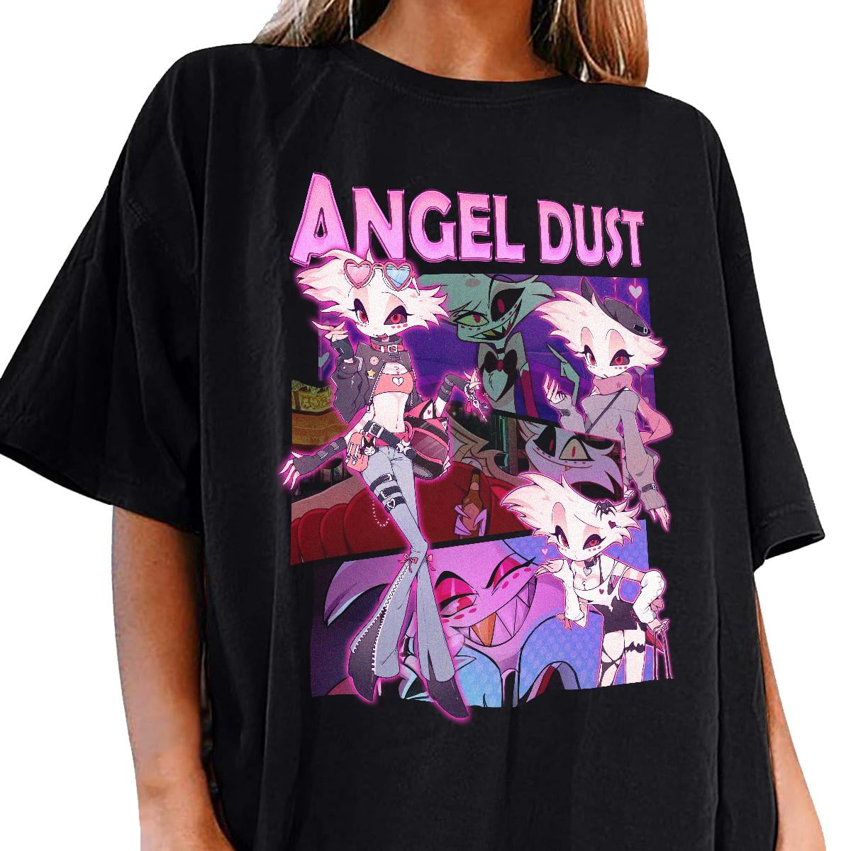 Angel Dust Hazbin Hotel Cartoon Angel Dust Hazbin Hotel Cartoon Unisex T Shirt Black