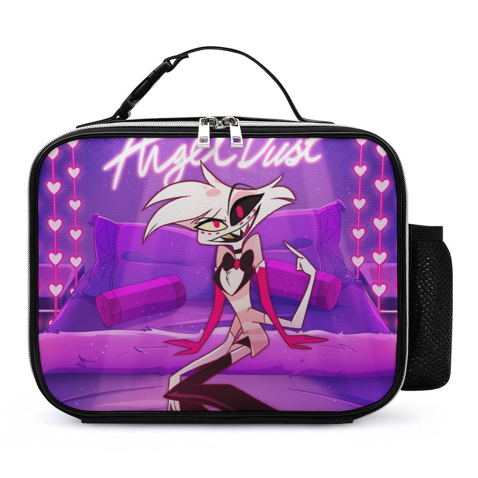Angel Dust Hazbin Hotel Insulated Portable Lunch Bag Leather Detachable ...
