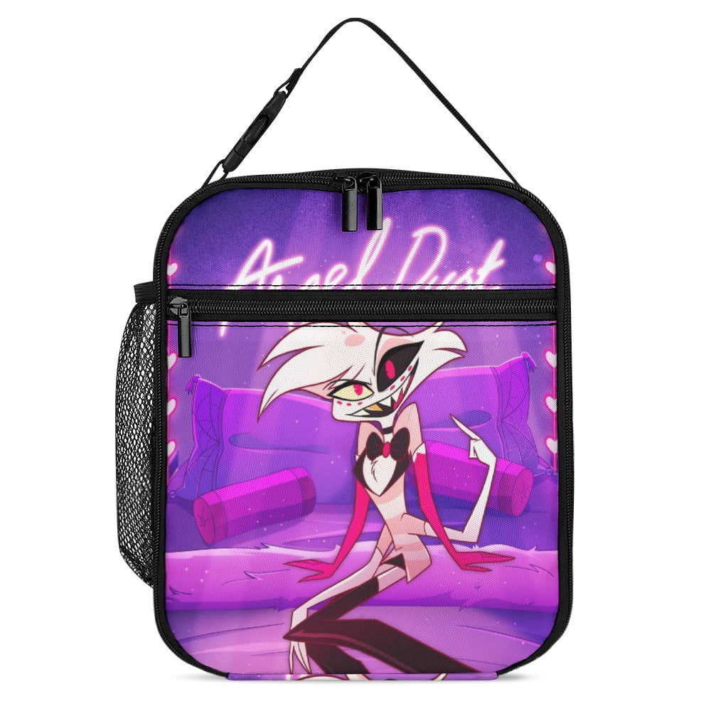 Angel Dust Hazbin Hotel Lunch Bag Portable Insulated Lunchbag Lunch Box