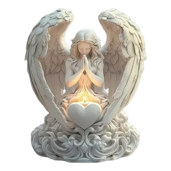 Angel And E Lf 2D Flat Acrylic Desktop Decoration Acrylic Desktop Stand Display Ornament For Desk And Home Display Shelf Modern Decorative Piece,White,7.87,A