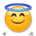 thumbnail image 1 of Angel Emoji - 12" Vinyl Sticker Waterproof Decal, 1 of 1