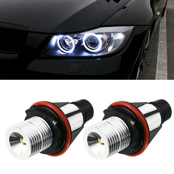 Angel Eyes Halo White LED Ring Marker Light Bulbs For BMW X3 X5 E39 E60 E63 E65