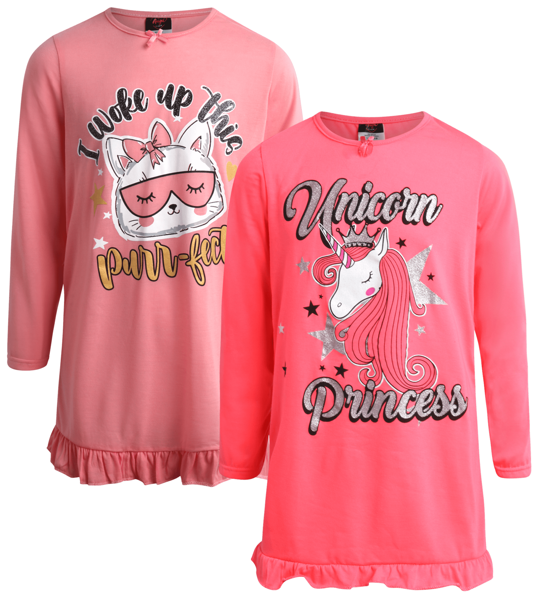 Angel Face Girls Nightgown Pajamas 2 Pack Sleepwear Night Dress angel-face-girls-nightgown-pajamas-2-pack-sleepwear-night-dress